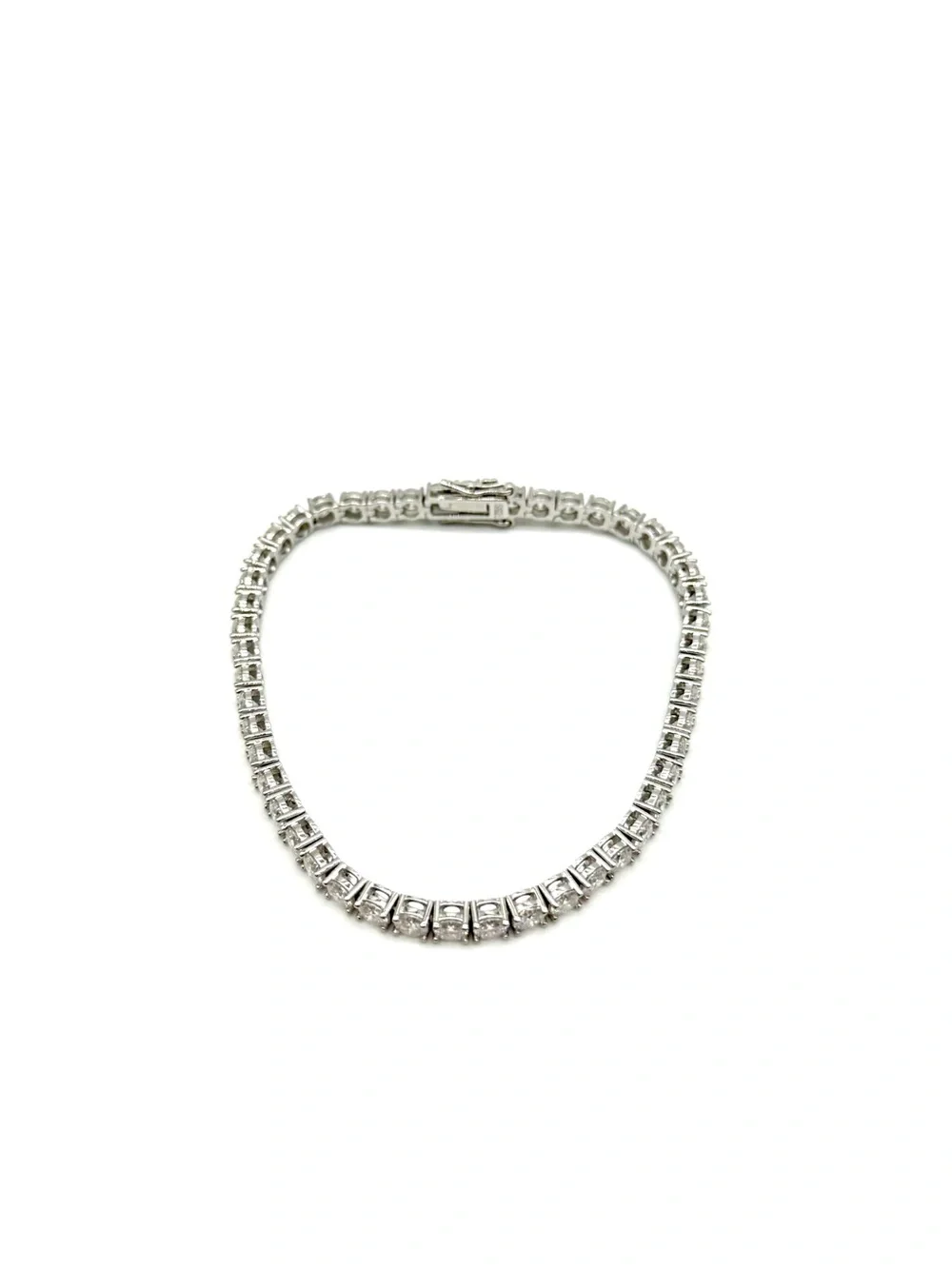 925 Silver, 13.5CTW Moissanite Tennis Bracelet - 7.5